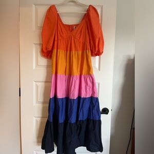 FARM Rio for Anthropologie Tiered Dress
